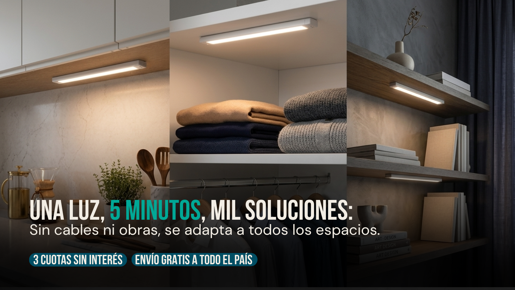 Promoción Barra LED: 3 cuotas sin interés y envío gratis a todo el país